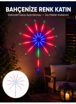 Modüler Rgb Led Duvar Işığı Havai Fişek Efektli Uzaktan Kumandalı Yeni Nesil