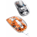 Mouse Fare Kablosuz Mouse Fare Şarjlı Bluetooth Sessiz 5 Tuşlu Şeffaf