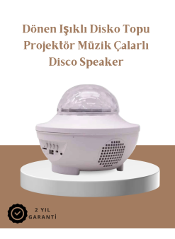 Müzik Ritimli Işık Değişimi & Dönen Dalga Efekti – Galaxy Projektör