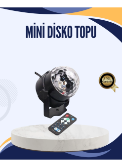 Müzik Sensörlü Renkli Led Parti Işığı