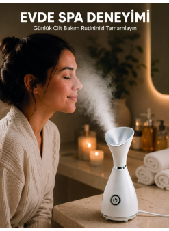 Nano İyonik Buhar Cihazı Tek Tuşla Kullanım Yüz Bakım Makinesi