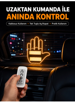 Naylon Bantlı Kolay Montajlı Araç Jest Işığı