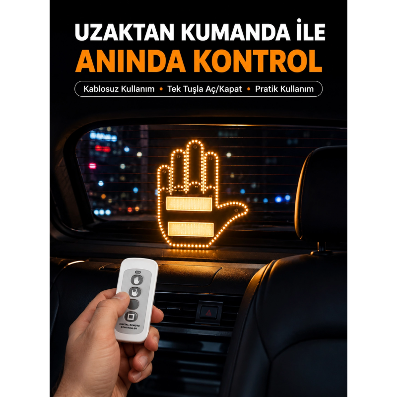 Naylon Bantlı Kolay Montajlı Araç Jest Işığı Naylon Bantlı Kolay Montajlı Araç Jest Işığı