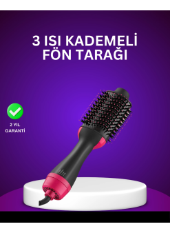 Negatif İyon Teknolojili Saç Kurutma Ve Şekillendirme Fırçası