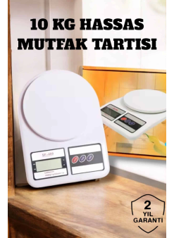 Net Lcd Ekran Ve Otomatik Kapanma Özelliği İle Uzun Ömürlü Dijital Mutfak Tartısı