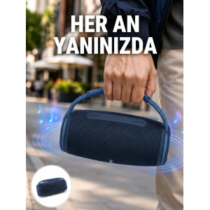Net Stereo Ses Sunan Ipx5 Su Geçirmez Bluetooth Hoparlör Yeni Nesil