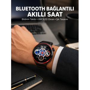 Nfc Destekli Akıllı Saat Amoled Ekranlı Şık Tasarım Yeni Nesil