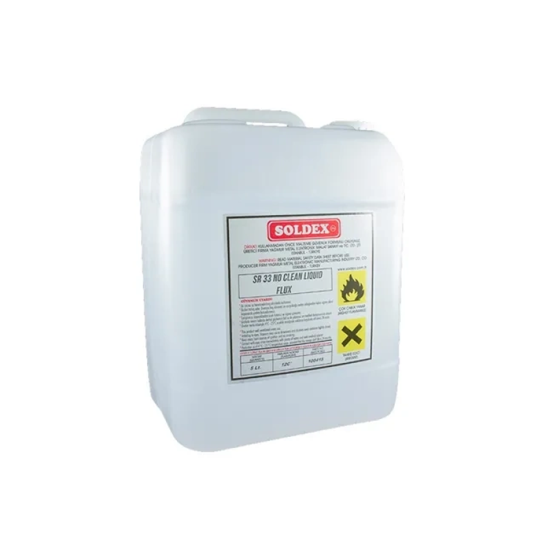 No Clean Flux 5 Lt Sr33 - Temizleme Gerektirmeyen Lehim Suları No Clean Flux 5 Lt Sr33 - Temizleme Gerektirmeyen Lehim Suları