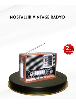 Nostaljik Radyo – Şık Dekoratif Tasarım Ve Güvenli 2 Yıl Garanti