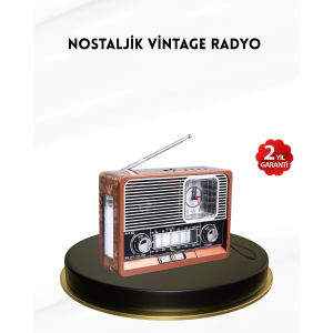 Nostaljik Radyo – Şık Dekoratif Tasarım Ve Güvenli 2 Yıl Garanti
