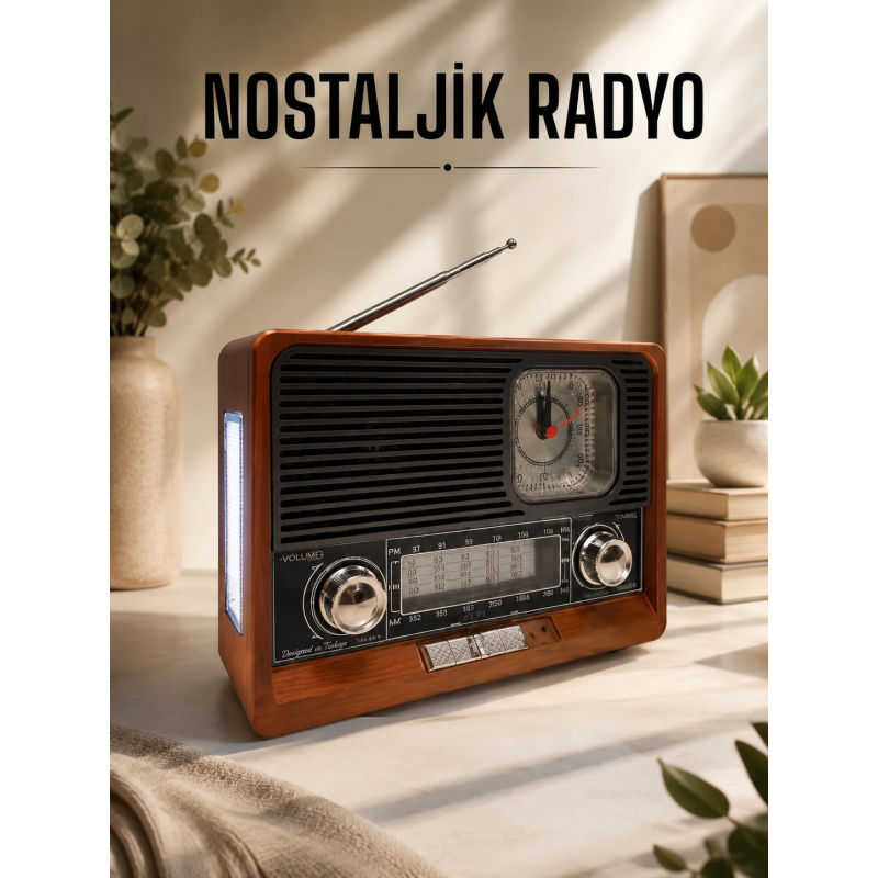 Nostaljik Radyo Usb,aux Ve Sd Kart Girişli Bluetooth Bağlantılı Nostaljik Radyo Usb,aux Ve Sd Kart Girişli Bluetooth Bağlantılı