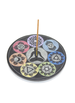 Obsidian Taşı 7 Çakra ( Chakra ) Tasarımı Tütsülük Ksk2214