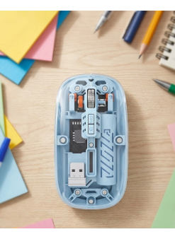 Ofis Ve Günlük Kullanım İçin Mavi Bluetooth Kablosuz Mouse