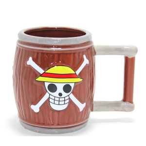 One Piece Hasır Şapka Korsanları 3d Fıçı Tasarımlı Kupa Bardak Alk4552