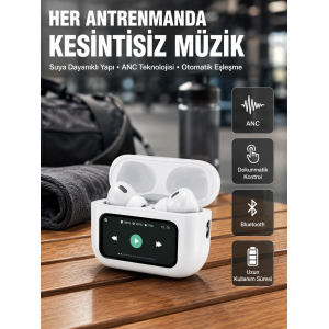 Otomatik Bağlantılı Bluetooth Kulaklık Anc Özellikli Su Ve Ter Dayanıklı Yeni Nesil