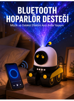 Otomatik Döner Slaytlı Üç Parlaklık Ayarlı Projektör Lamba Yeni Nesil