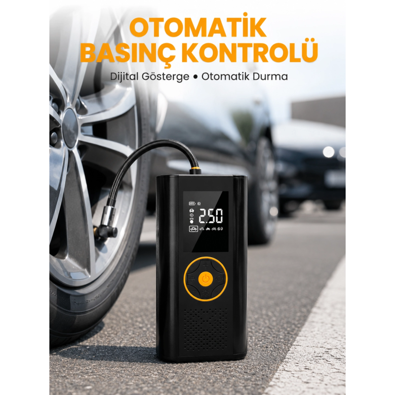 Otomatik Duran Dijital Hava Pompası Kompakt Ve Taşınabilir Tasarım Yeni Nesil Otomatik Duran Dijital Hava Pompası Kompakt Ve Taşınabilir Tasarım Yeni Nesil