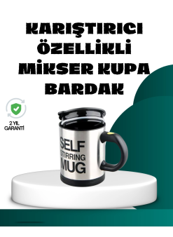 Otomatik Karıştırmalı Termos Kupa | Ergonomik Tasarım
