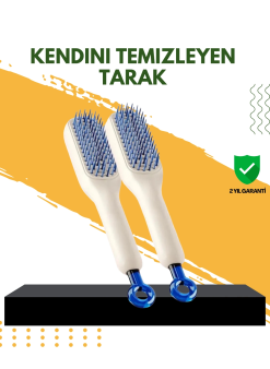 Otomatik Temizlemeli Saç Fırçası – Ergonomik Tasarım, Masaj Etkili, Elektriklenmeyi Önleyici