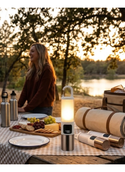 Outdoor Kamp Feneri Usb Şarjlı Yüksek Parlaklık Güç Ekranlı Led Aydınlatma