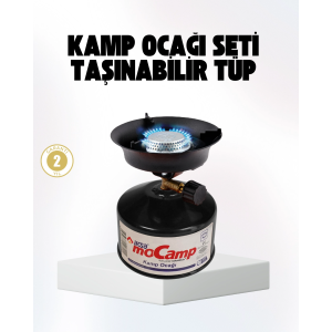 Outdoor Kamp Ocağı Gazlı Taşınabilir Pişirme Seti Üç Ayaklı Denge Atlı