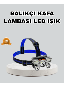 Outdoor Ve Gece Balıkçılığı İçin Led Kafa Lambası – Usb Şarjlı, 60° Ayarlanabilir Far
