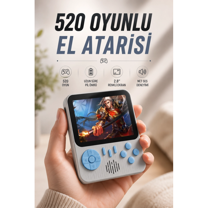 Oyun Konsolu Retro Oyun Konsolu Tv'ye Bağlanabilir Taşınabilir Oyun Konsolu Retro Oyun Konsolu Tv'ye Bağlanabilir Taşınabilir