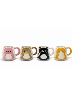 Özel Tasarım 3d Kedi Figürlü Kupa Bardak Alk5031