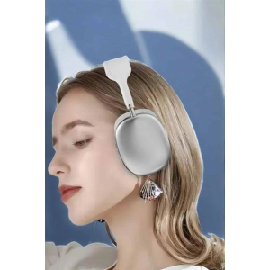 P9 Plus Kablosuz Kulak Üstü Bluetooth Kulaklık Beyaz Yüksek Ses Kaliteli