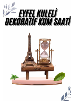 Paris Eyfel Kulesi Hediyelik Eyfel Retro Kum Saati Dekoratif Eşya