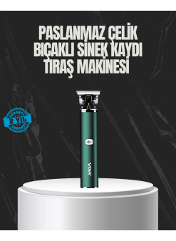 Paslanmaz Çelik Başlıklı Su Geçirmez Şarjlı Saç Kesme Makinesi