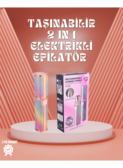 Paslanmaz Çelik Bıçaklı Usb Epilatör – Kaş, Üst Dudak Ve Çene Tüy Temizleyici