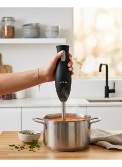 Paslanmaz Çelik Blender Ayağına Sahip Ergonomik El Blenderı