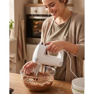 Paslanmaz Çelik Çırpıcılı El Mikseri 250w Çok Kademeli Mutfak Mikseri