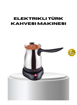 Paslanmaz Çelik Elektrikli Cezve 800w 6 Fincan Kapasiteli
