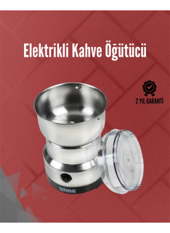 Paslanmaz Çelik Elektrikli Kahve Değirmeni | Sessiz, Hızlı, Çok Amaçlı Öğütücü (200w)
