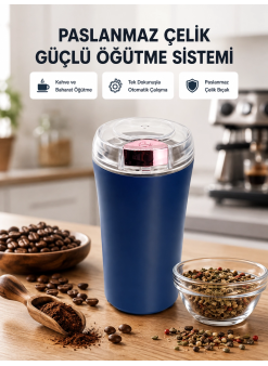 Paslanmaz Çelik Kahve Ve Baharat Öğütücü – Otomatik Mekanizma