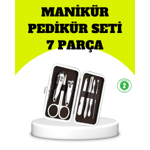 Paslanmaz Çelik Kişisel Bakım Seti – 7 Parça
