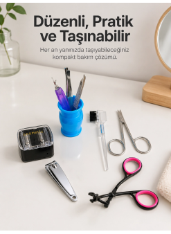 Paslanmaz Çelik Manikür Seti Tırnak Kaş Ve Kişisel Bakım Aletleri