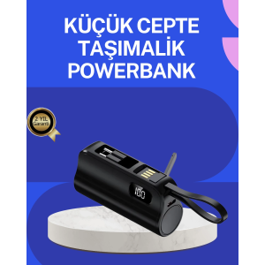 Pd 20w Hızlı Şarjlı Kablolu Kablosuz Kullanım Powerbank