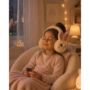Peluş Bluetooth Kulaküstü Kulaklık Mikrofonlu Kablosuz Müzik Kulaklığı