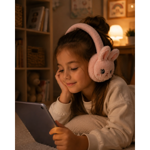 Peluş Bluetooth Kulaküstü Kulaklık Şarjlı Mikrofonlu Tf Kart Destekli
