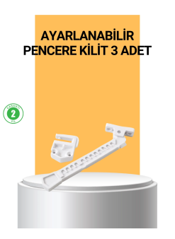 Pencere Cam Emniyet Kilidi Açılma Sınırlayıcı Set