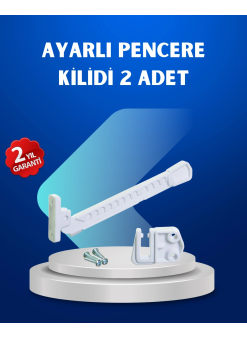 Pencere Güvenlik Kilidi Açılma Sınırlayıcı Aparat 2 Adet