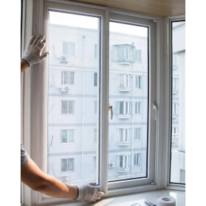 Pencere İçin Sineklik Tülü 100x150 Cm Çift Taraflı Bant Hediyeli