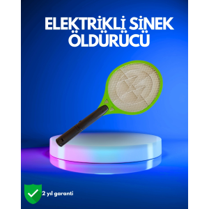 Pil İle Çalışan Elektrikli Sivrisinek Raketi | Kimyasal İçermeyen Hijyenik Çözüm