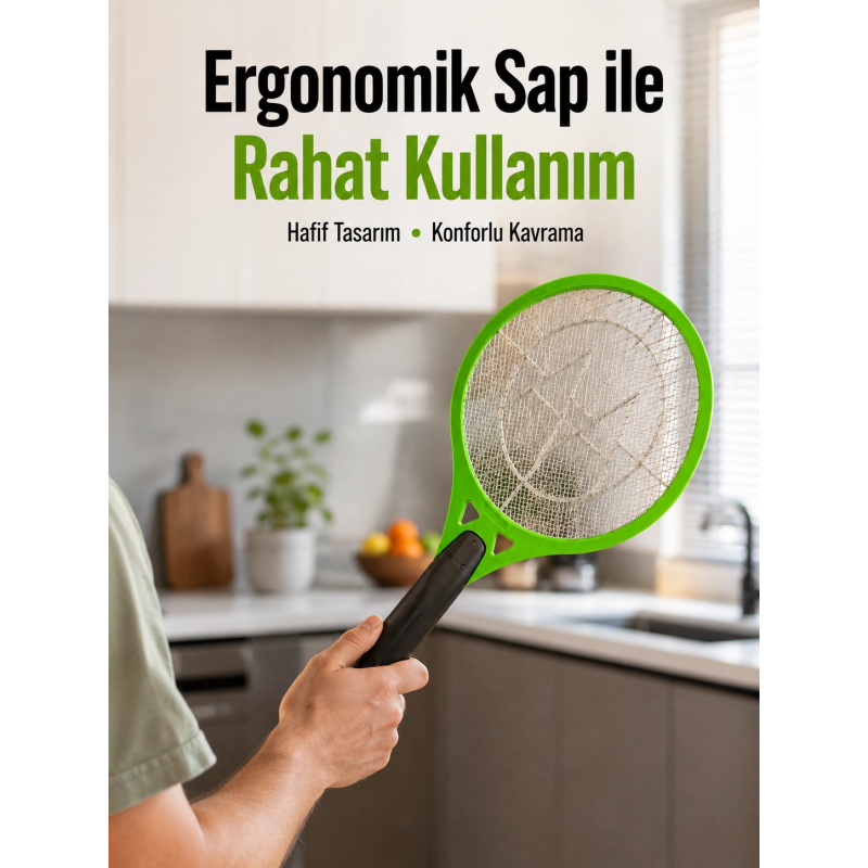 Pil İle Çalışan Elektrikli Sivrisinek Raketi | Kimyasal İçermeyen Hijyenik Çözüm Yeni Nesil Pil İle Çalışan Elektrikli Sivrisinek Raketi | Kimyasal İçermeyen Hijyenik Çözüm Yeni Nesil
