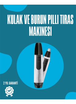 Pil İle Çalışan Kulak, Burun Ve Kaş Tımar Cihazı