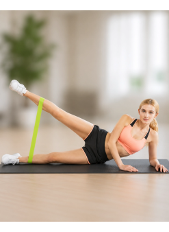 Pilates Direnç Lastiği Fitness Yoga Ve Evde Spor İçin Çok Amaçlı Bant