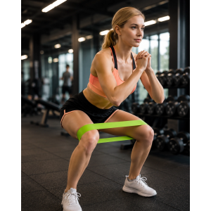 Pilates Ve Fitness Direnç Bandı Egzersiz İçin Esnek Güçlendirme Lastiği